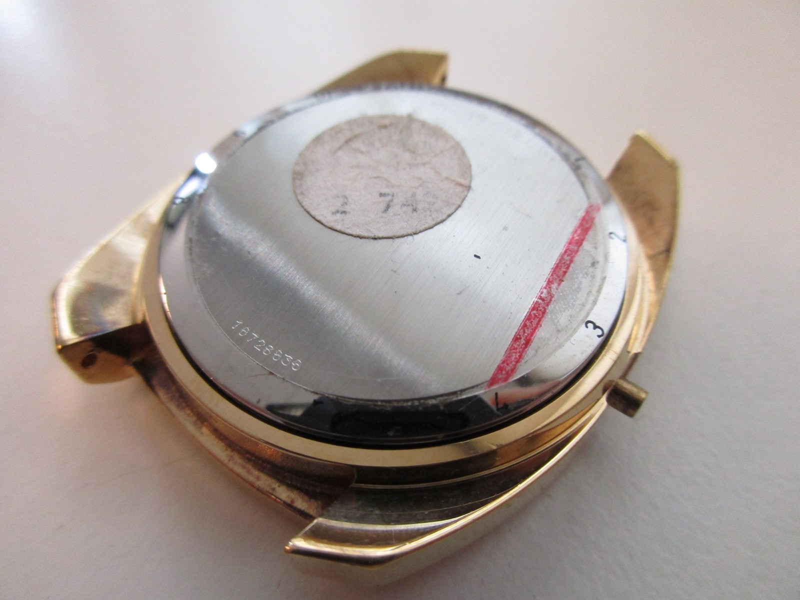 Longines ref. 1533-1-6332 Swiss gold plated watch case – diam 36.4 mm