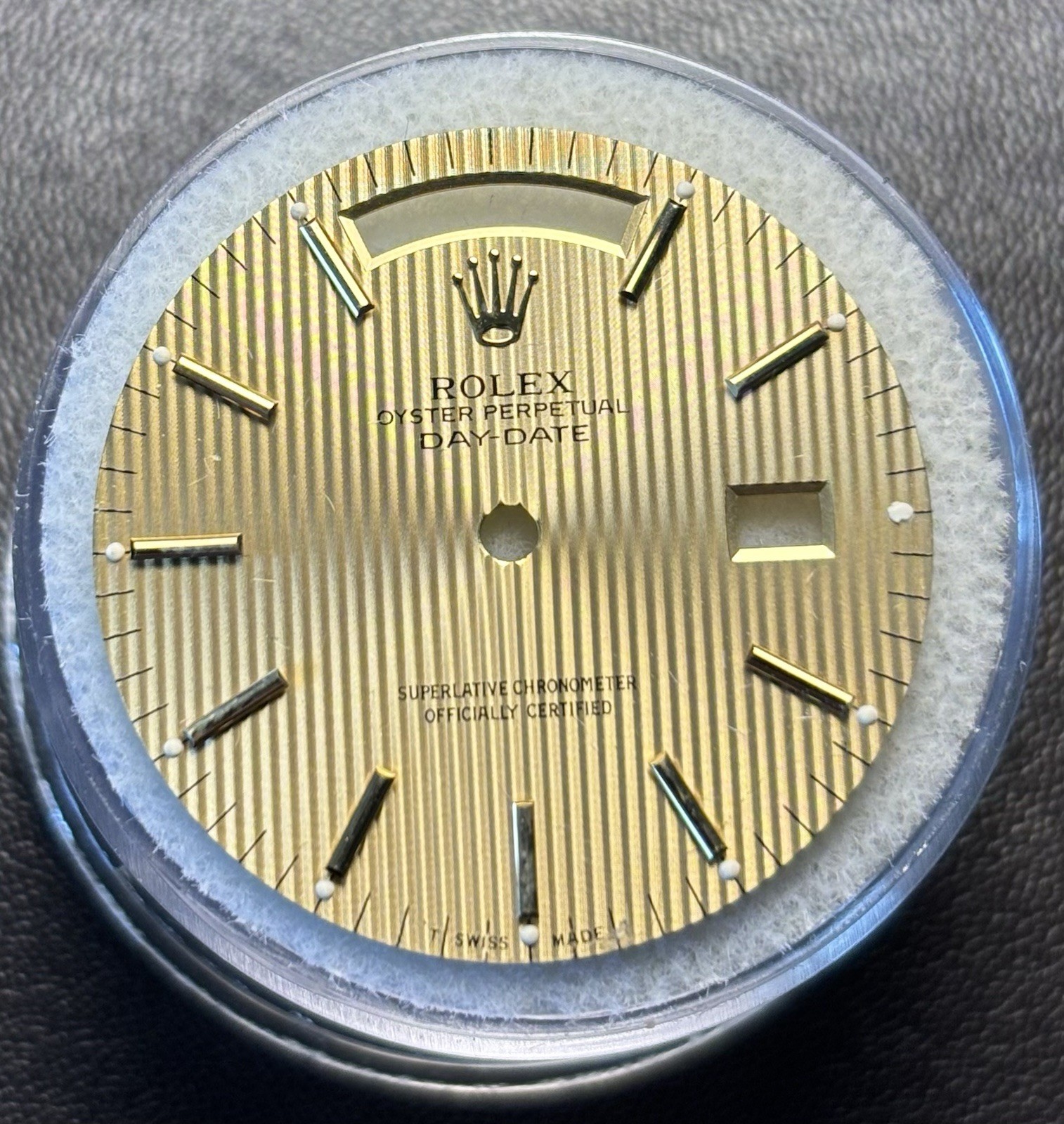 Rolex Men’s Day-Date Gold Tapestry Presidential Dial – Excellent Condition!