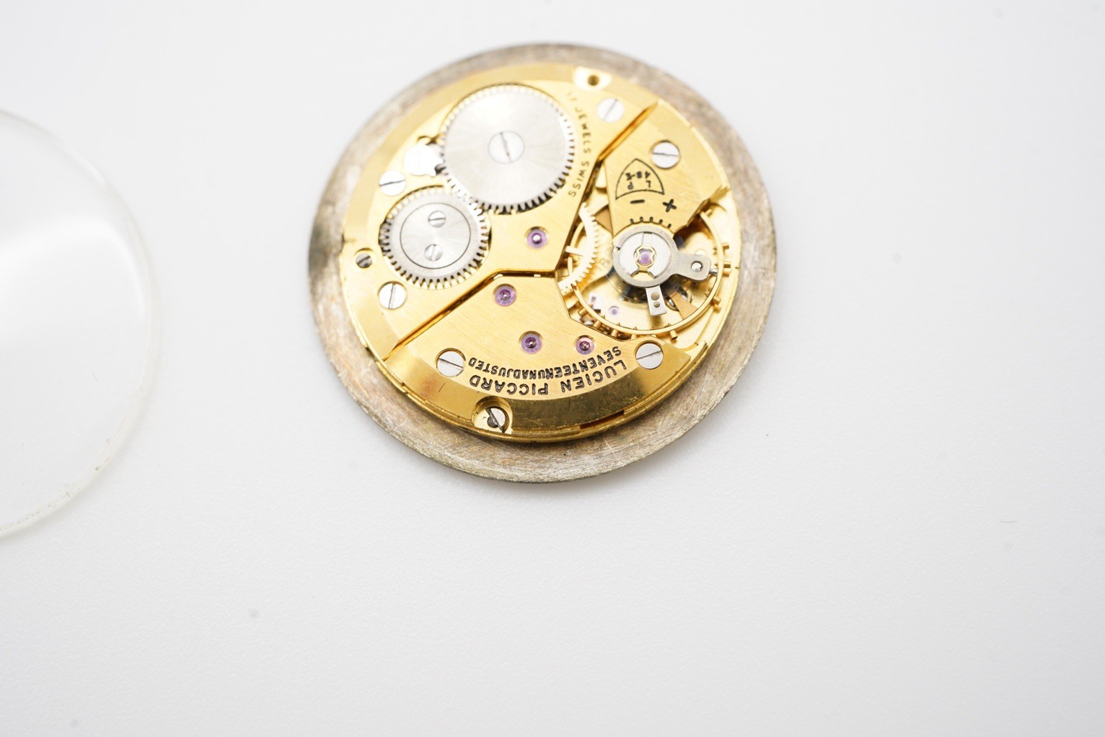 Vintage Lucien Piccard. LP48E. 17 jewel watch movement Not running