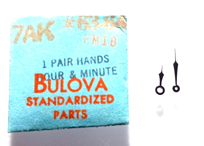 Bulova 7AK Watch Hands Purple Modern 18 watch part #63-64 “SEE INTERCHANGE”