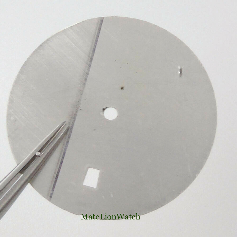 33.5mm Watch Dial Spare Parts Fit For NH35 / NH35A Date Window Green Lume Bliger