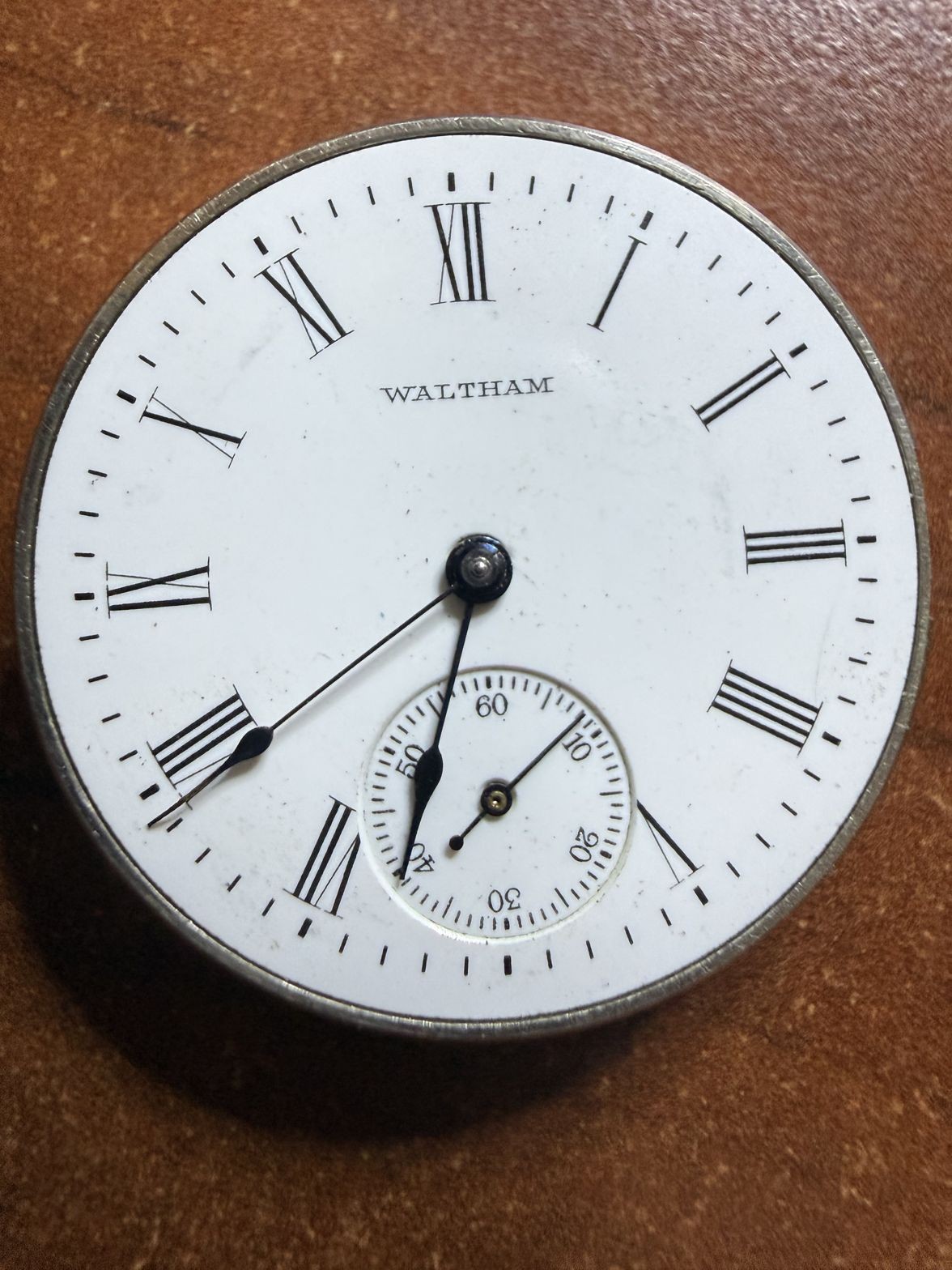 Waltham AWWCo Pocket Watch Movement ca 1908 Serial 16610423 Not Running Parts