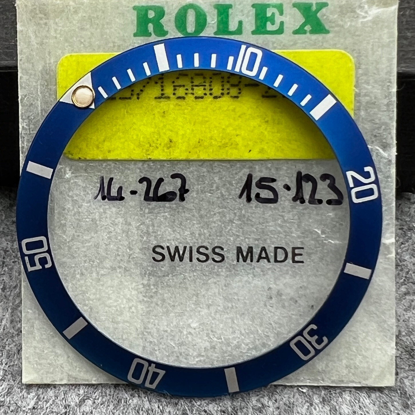 Rolex SUBMARINER 16803 16808 16618 “MATTE SKY BLUE INSERT”, TRITIUM PEARL,V.NICE