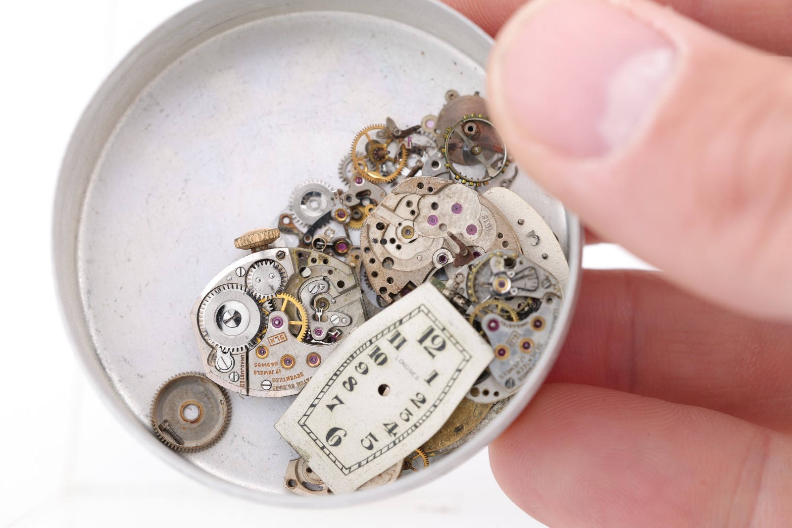 LONGINES SWISS LADIES 17j WRIST WATCH MOVEMENTS PARTS DIALS, 5LN, 4LL (OF)