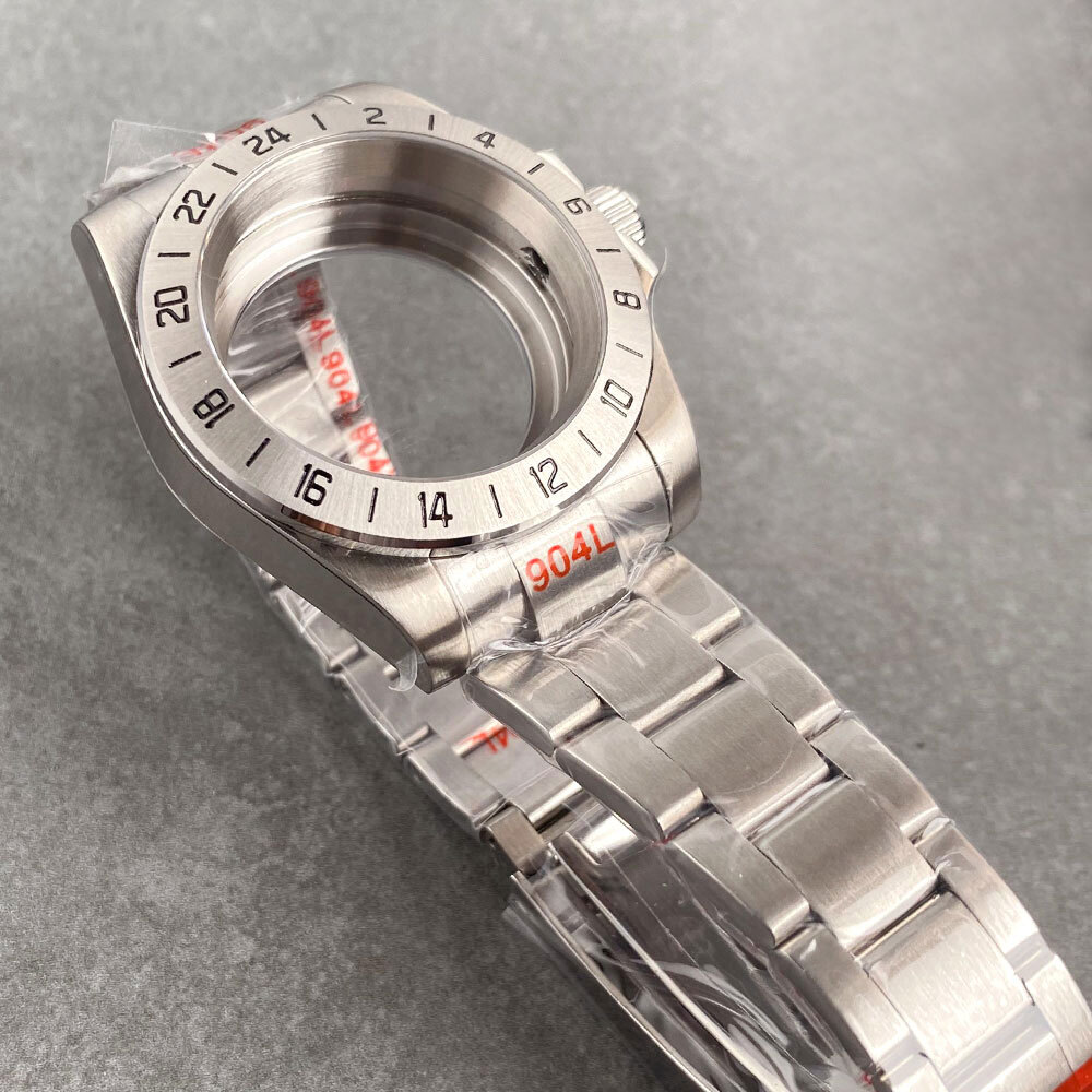 39mm Fit NH34A NH34 GMT Dial 200M Dive Watch Case Sapphire Glass Stainless Steel