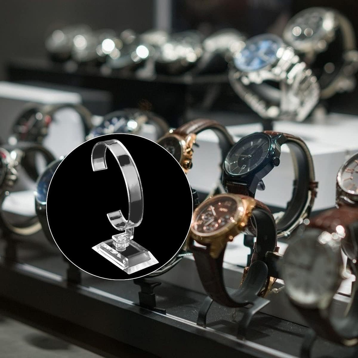Enenes 20 PCS Bracelet and Watch Display Stand Holder for Wrist Watches and B…