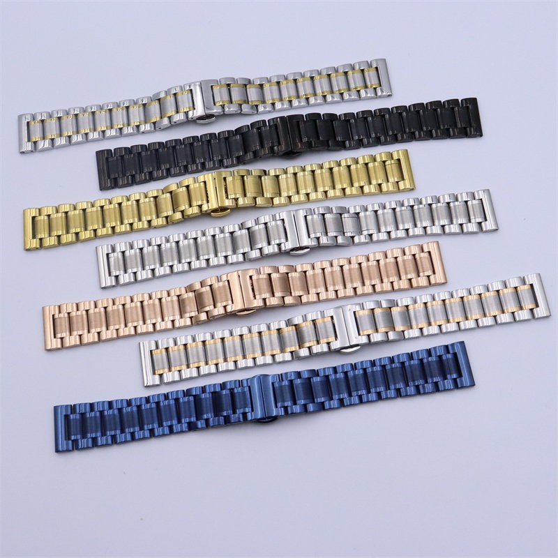 18mm-22mm Universal Stainless Steel Watch Strap Butterfly Clasp Watch Parts