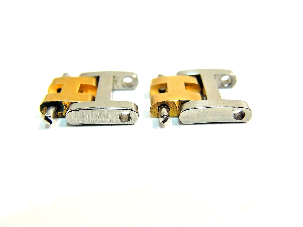 HERMES Clipper Watch 12mm Side Brushed Old Type Genuine Link Band 2pcs Set