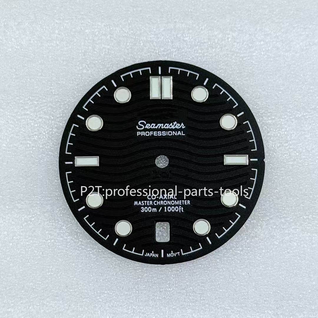 DIY 31mm Luminous Watch Dial Suitable for NH35 Movement Seamaster 300 Watch Face