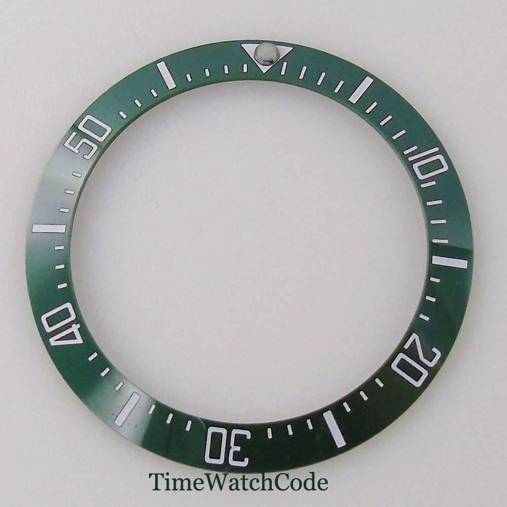 39.8mm Sloped Watch Bezel Insert Ceramic/Alloy Bezel Ring For 43mm Mens Watch