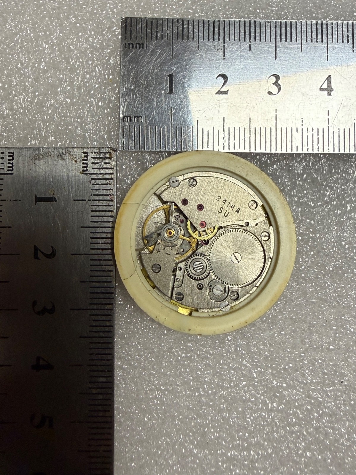 Watch movement USSR Vostok Cal.2414A plus Dial.For parts.