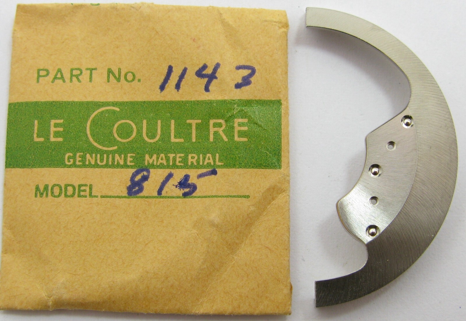 LeCoultre 815 watch movement part: partial oscillating weight 1143