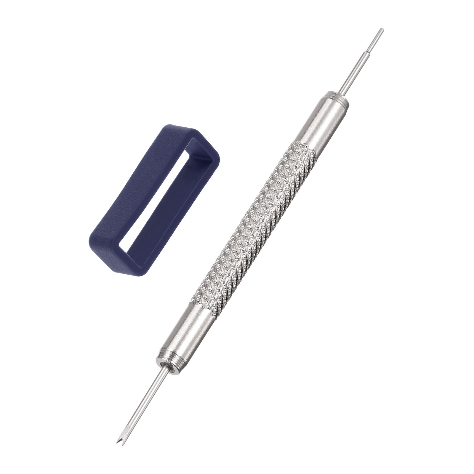 10pcs Watch Strap Loop 24mm Rubber Watch Holder with Spring Bar Tool Dark Blue