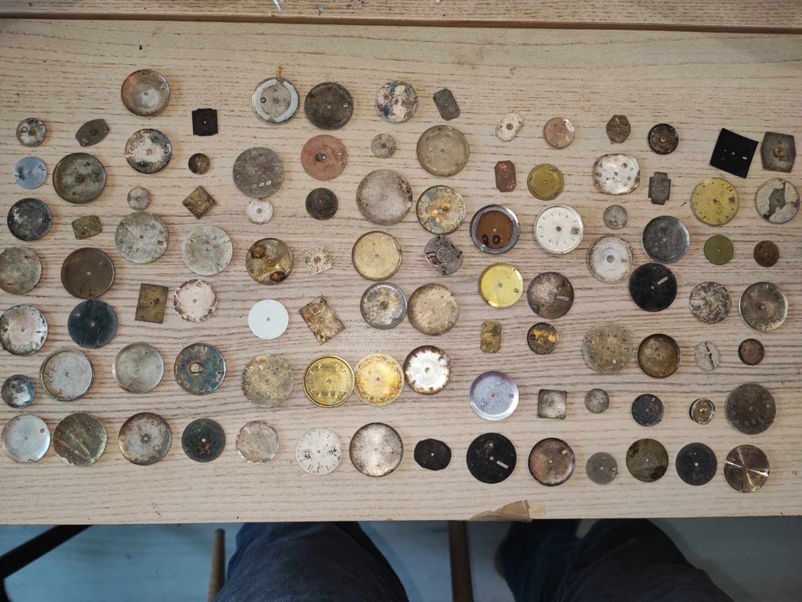 Mix Watch Dial lot random conditions and sizes