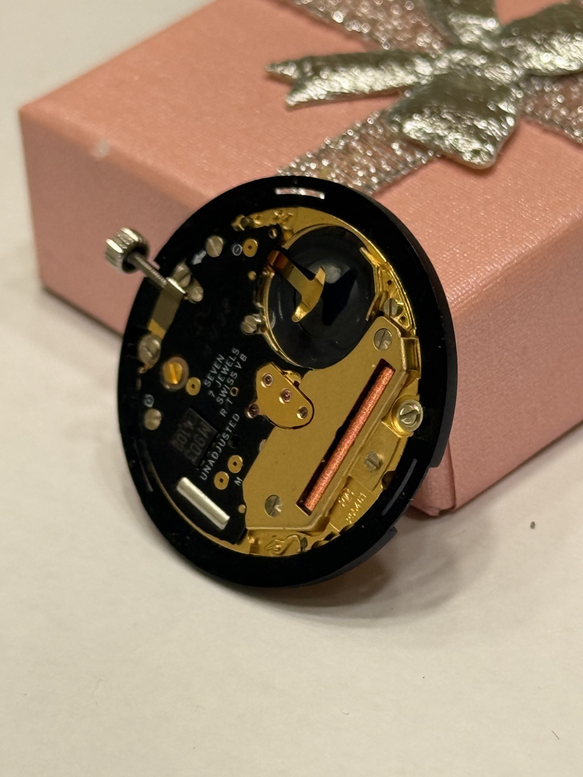 Movement Omega Eta 255.461 Quartz Swiss Made 7 Jewels In Working Condition