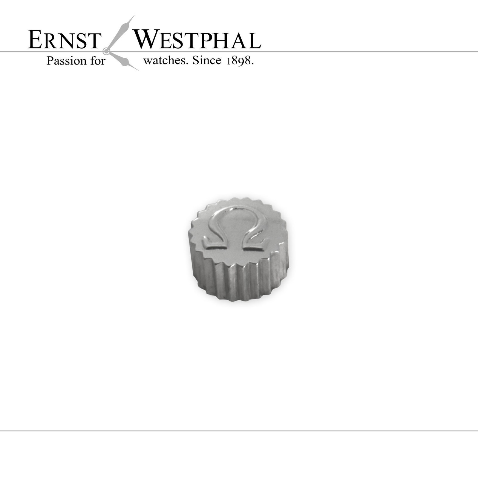Original Omega crown 3.50 x 2.40 mm, steel – 22014ST