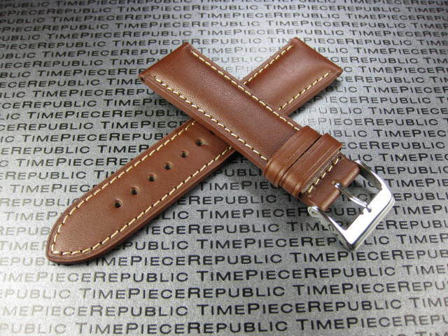 New 20mm Dark Brown CALF LEATHER STRAP Watch Band for IWC PILOT PORTUGUESE C