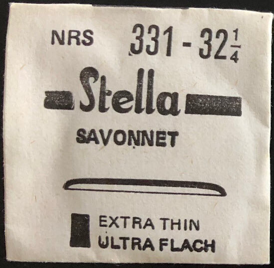 Stella NRS Savonnet Extra Thin – Holland – Hunting Case – Crystals Various Sizes