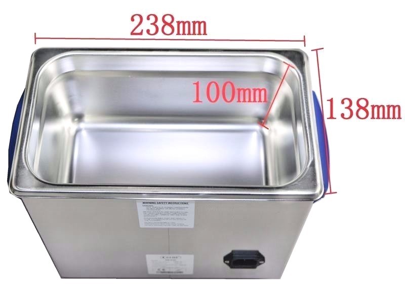 3L Ultrasonic Cleaner Sweep Degas Pulse Power Adjustable 160W For PCB Lab