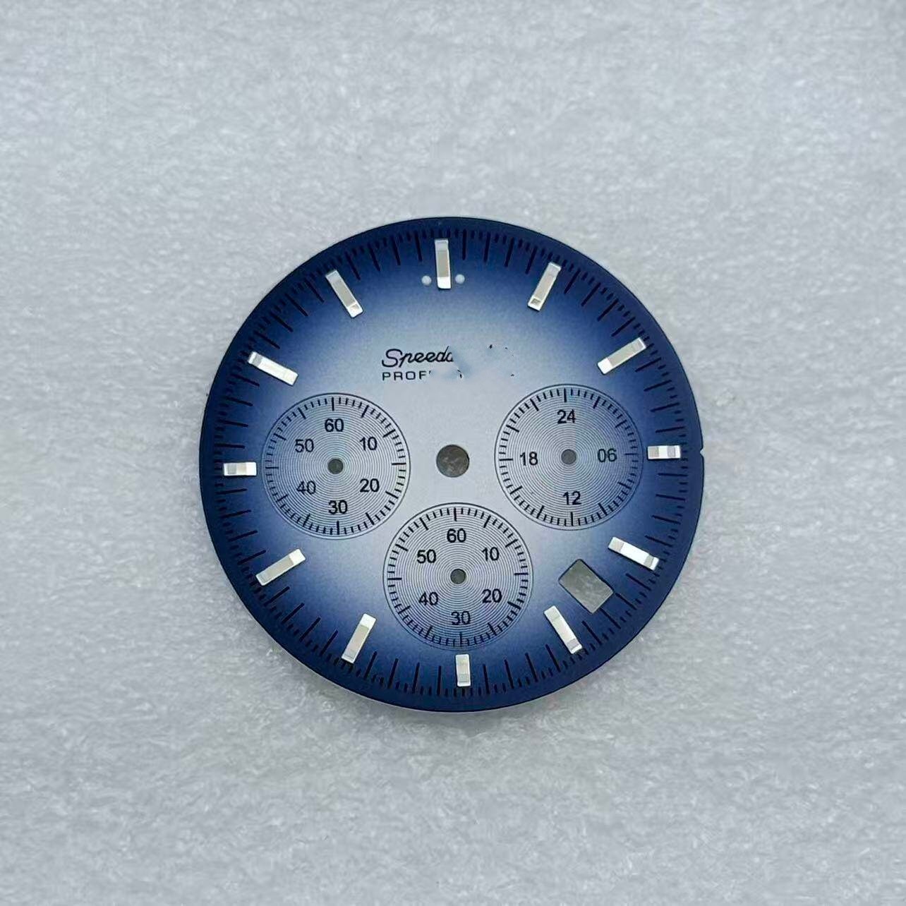 32.5mm Gradient Color Watch Dial Green Lume For VK63 Movement Watch Accessories