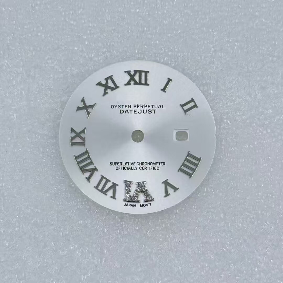 24.5mm Roman Numerals Watch Dial No Lume for Nh05 Movement Watch Accessories