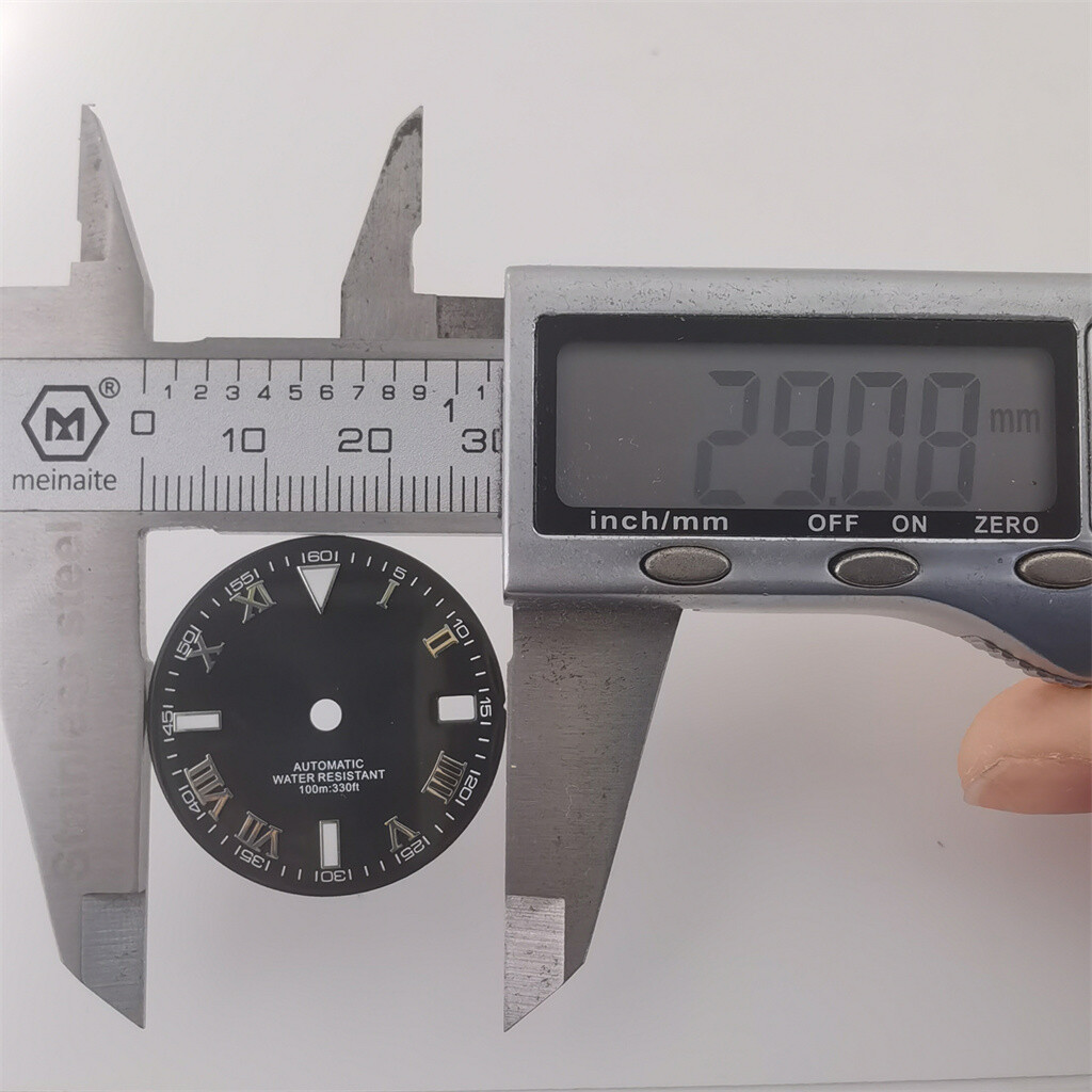 29mm Watch Dial NH35 luminous sterile Automatic movement Sterile Watches Parts