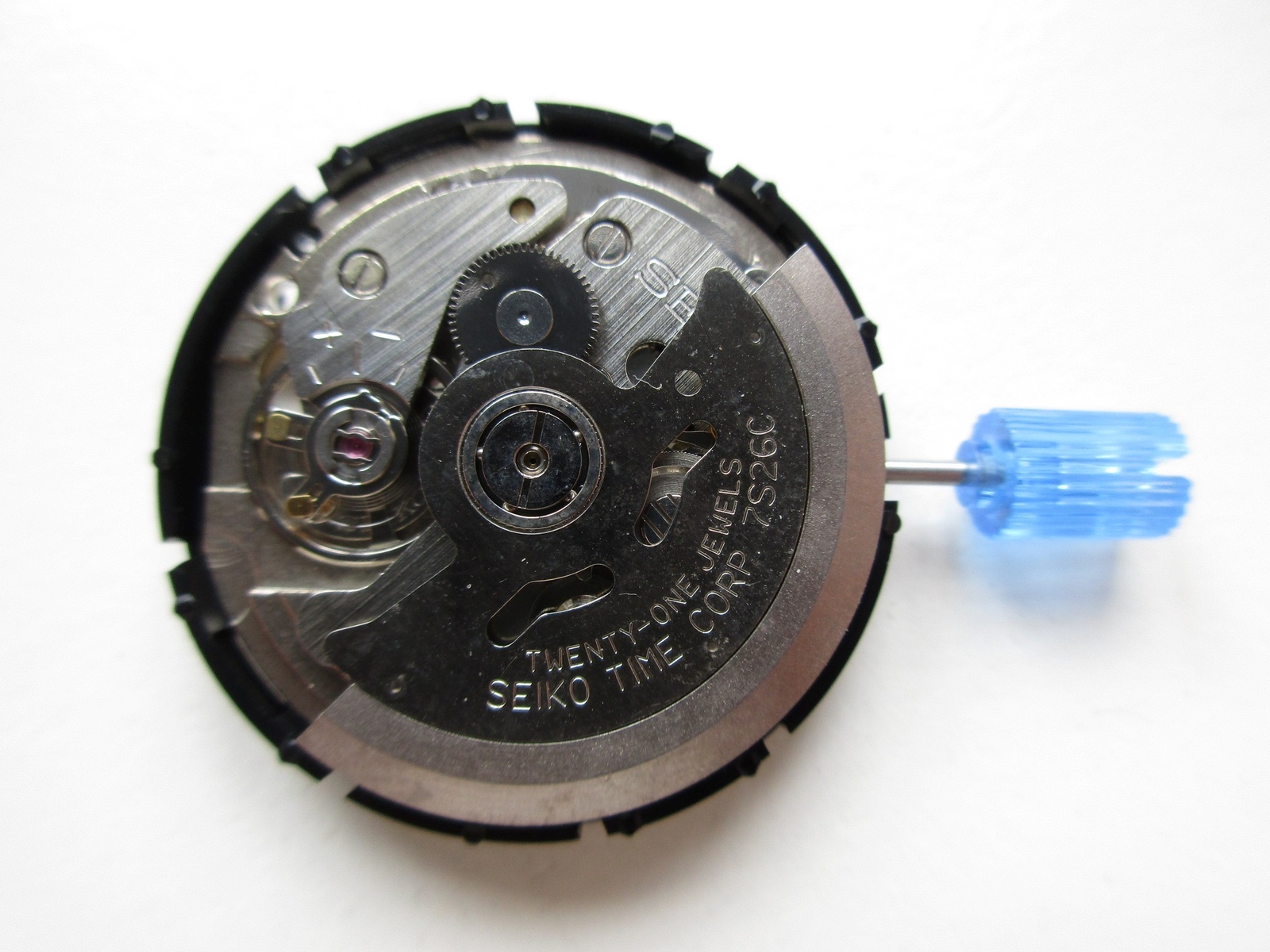 Seiko cal. 7S26C Japan automatic watch movement – date at 3 – running