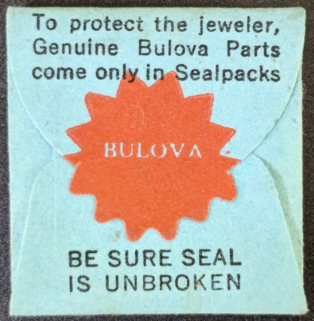 Genuine NOS Bulova Cal. 7AM Watch Lower Cap Jewel Plate – Part# 52