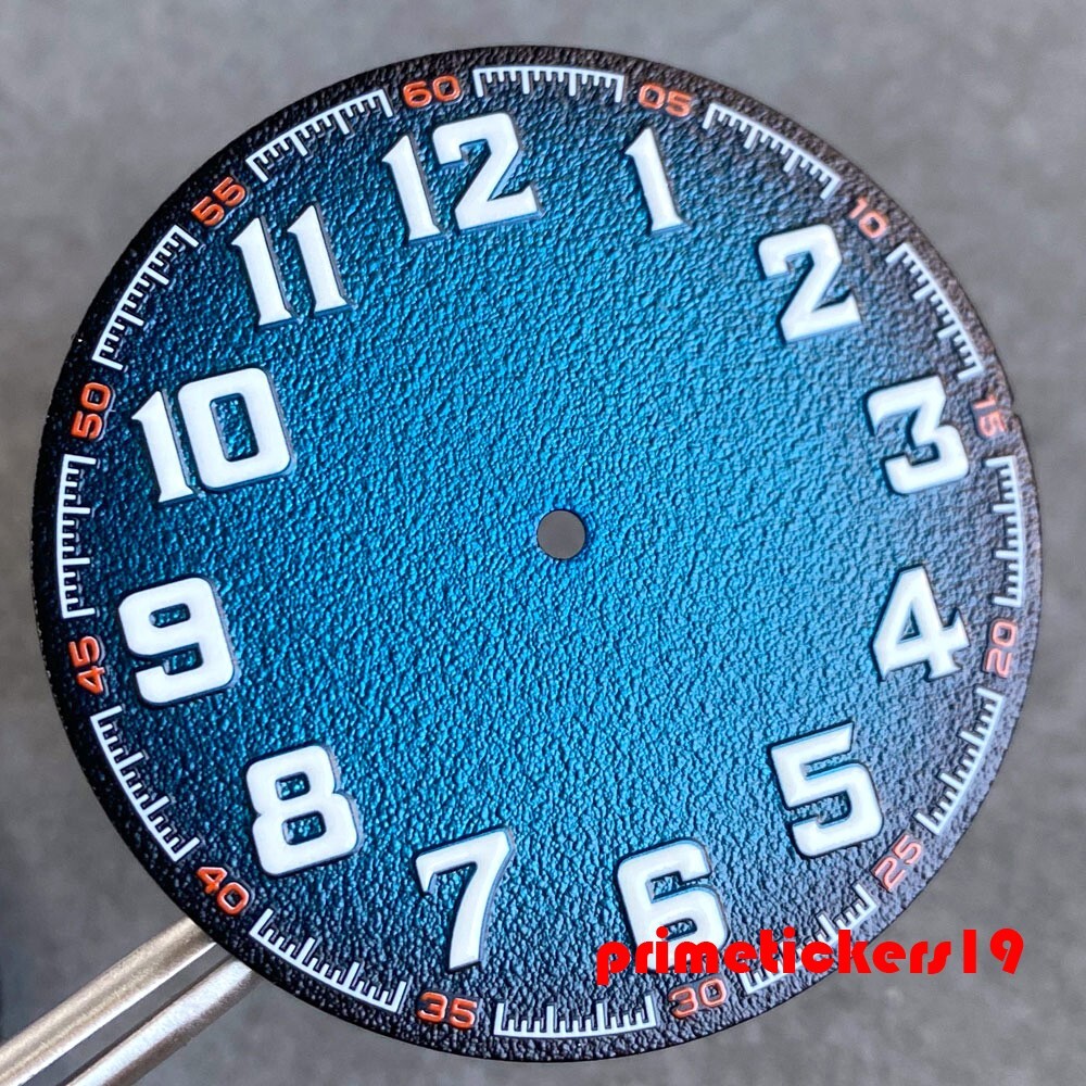 40.5mm Watch Dial Matte Face Hands Set Luminous Fit NH35 NH36 ETA2824 PT5000