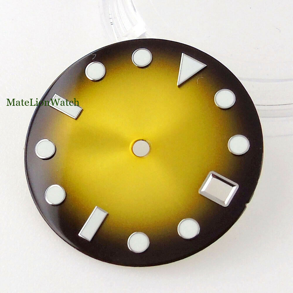 Sunburst Watch Dial Face Watch Accessories for NH35 NH36 NH38 Automatic Movement