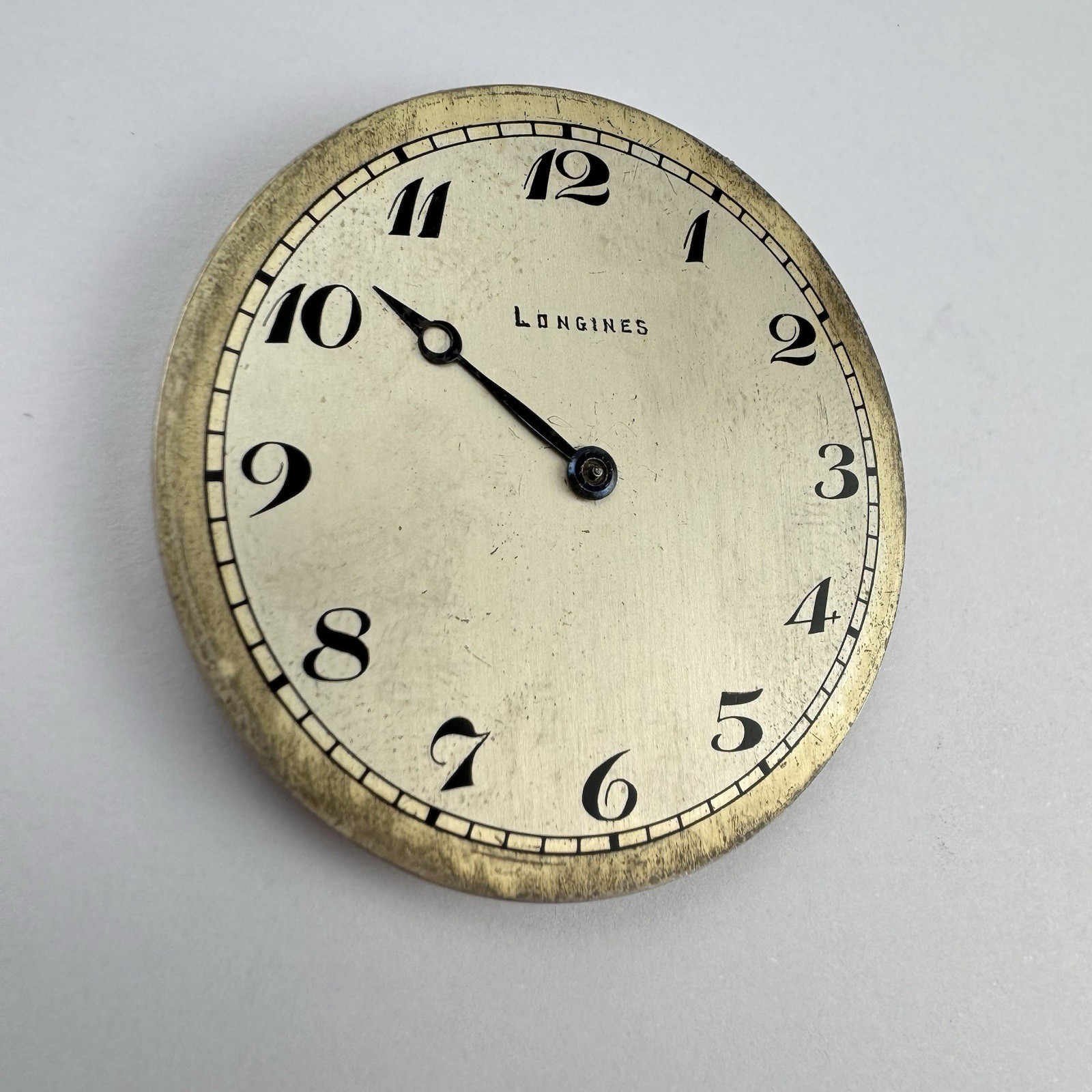Longines Pocket Watch Movement 12s, 40.5mm 1916 Good Balance Parts Repair (918)