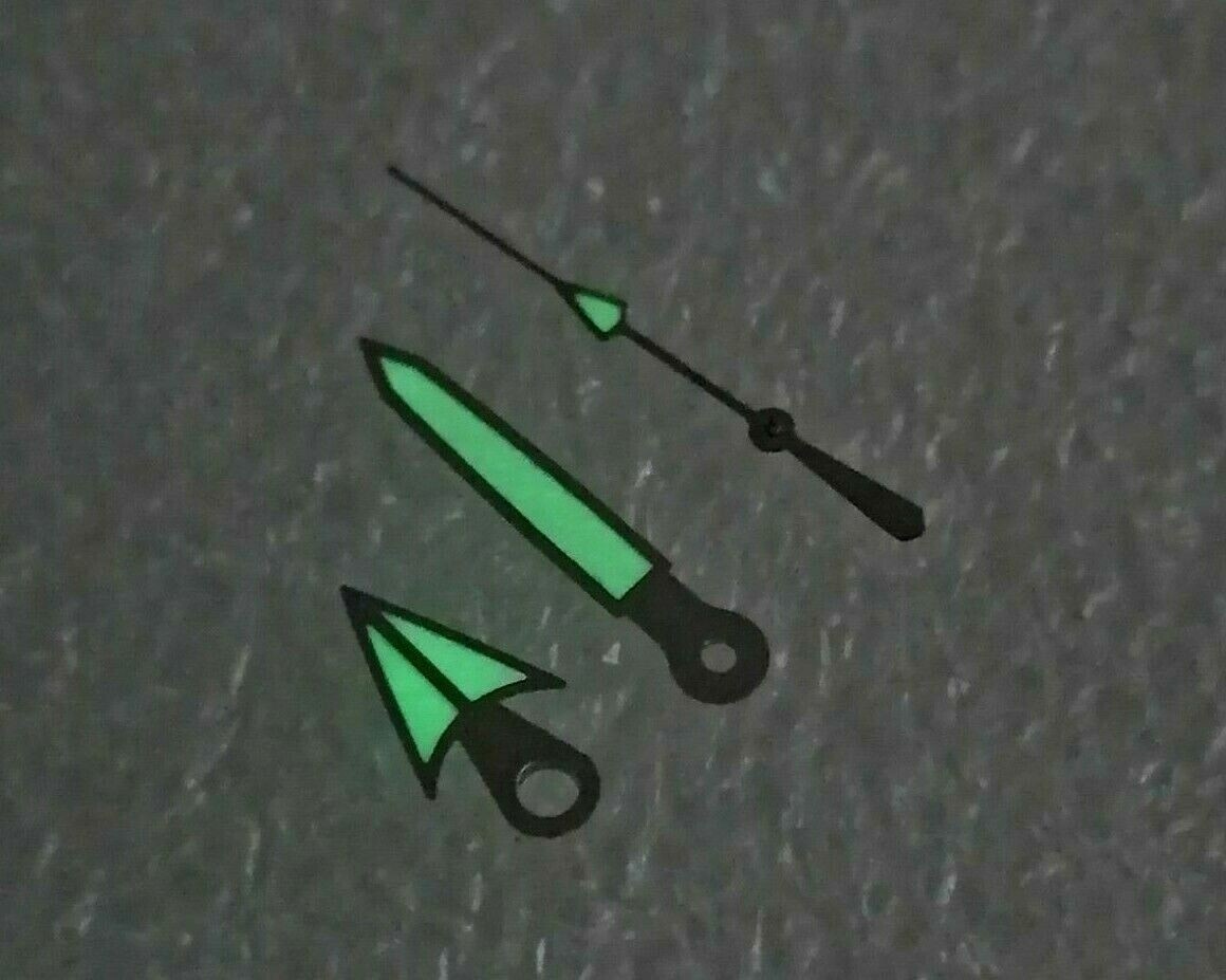 SEIKO SAMURAI NH35 NH36 7002 7S26 7S36..MOVEMENTS HANDS BLACK SK-23