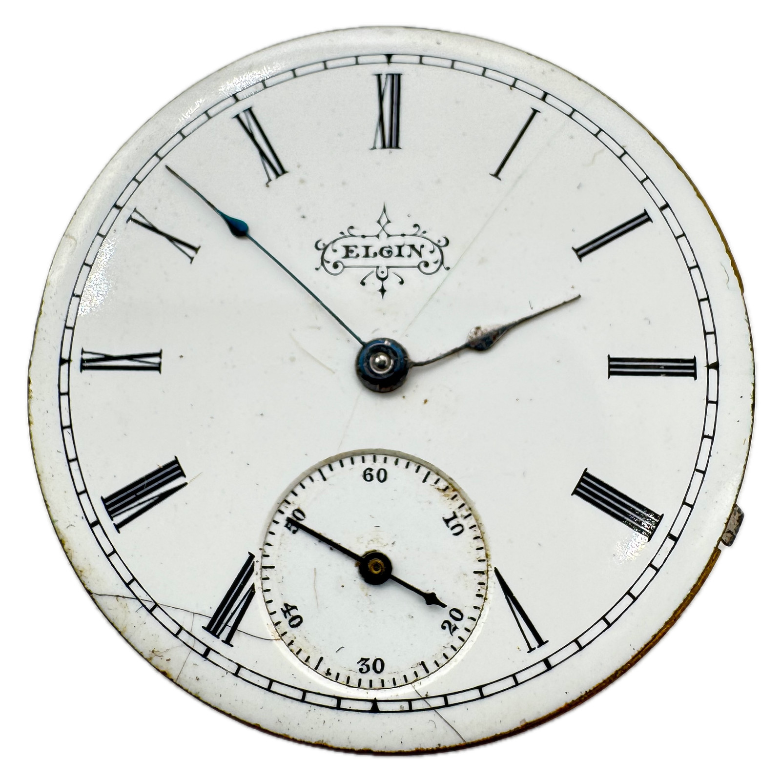Antique 6s 1894 Elgin Roman Dial Mechanical Hunter Pocket Watch Movement 118 USA