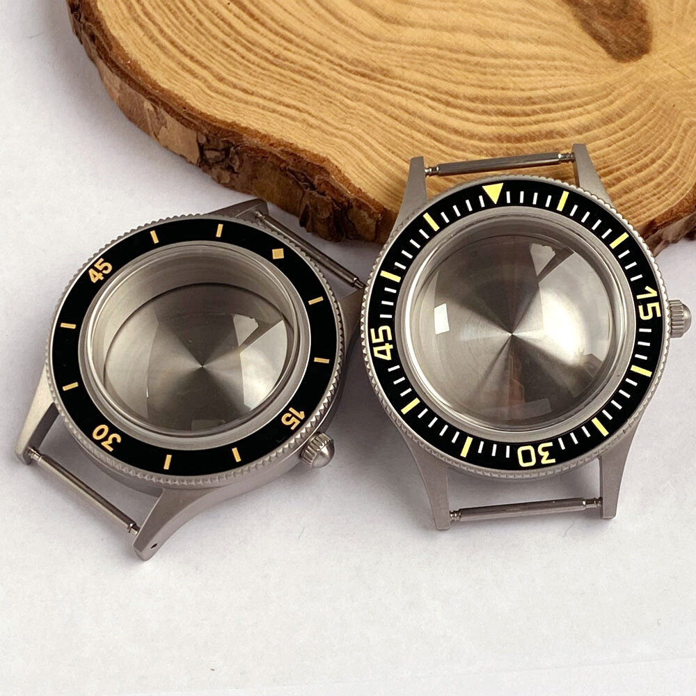 CUSN8 Solid Bronze Vintage 200M Dive Watch Case Fit NH35 Sapphire Ceramic Insert