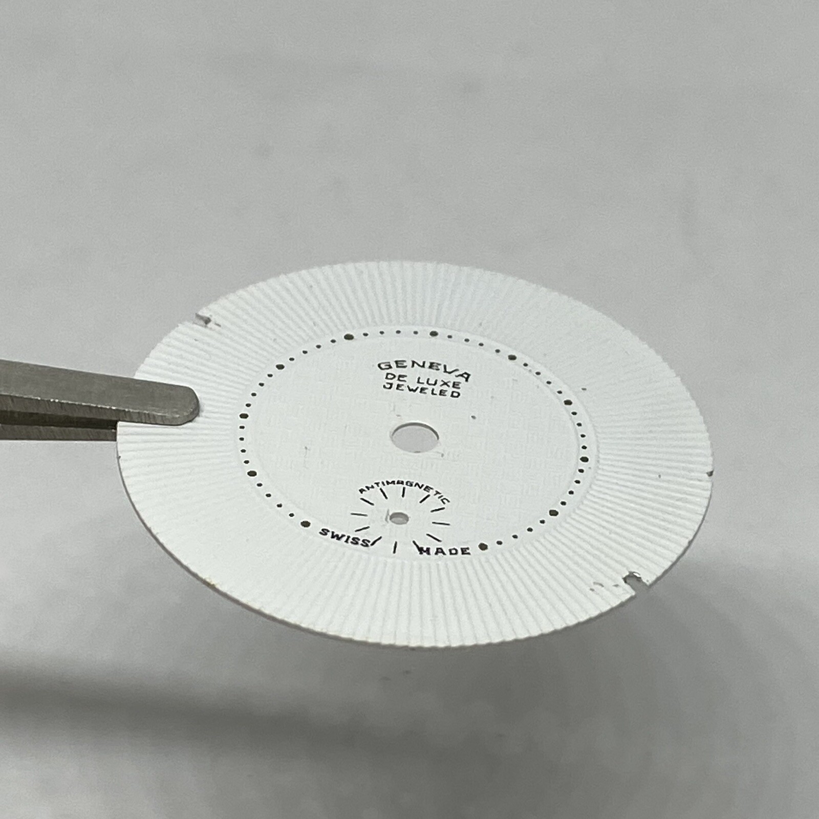 Watch Dial For Brac Cal. 184 Small Seconds Mechanical Movement White