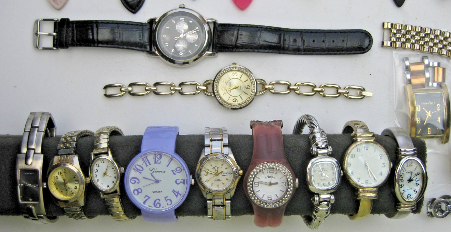 Lot #3 Vintage Quartz Wristwatches 30 + Women’s/Men’s