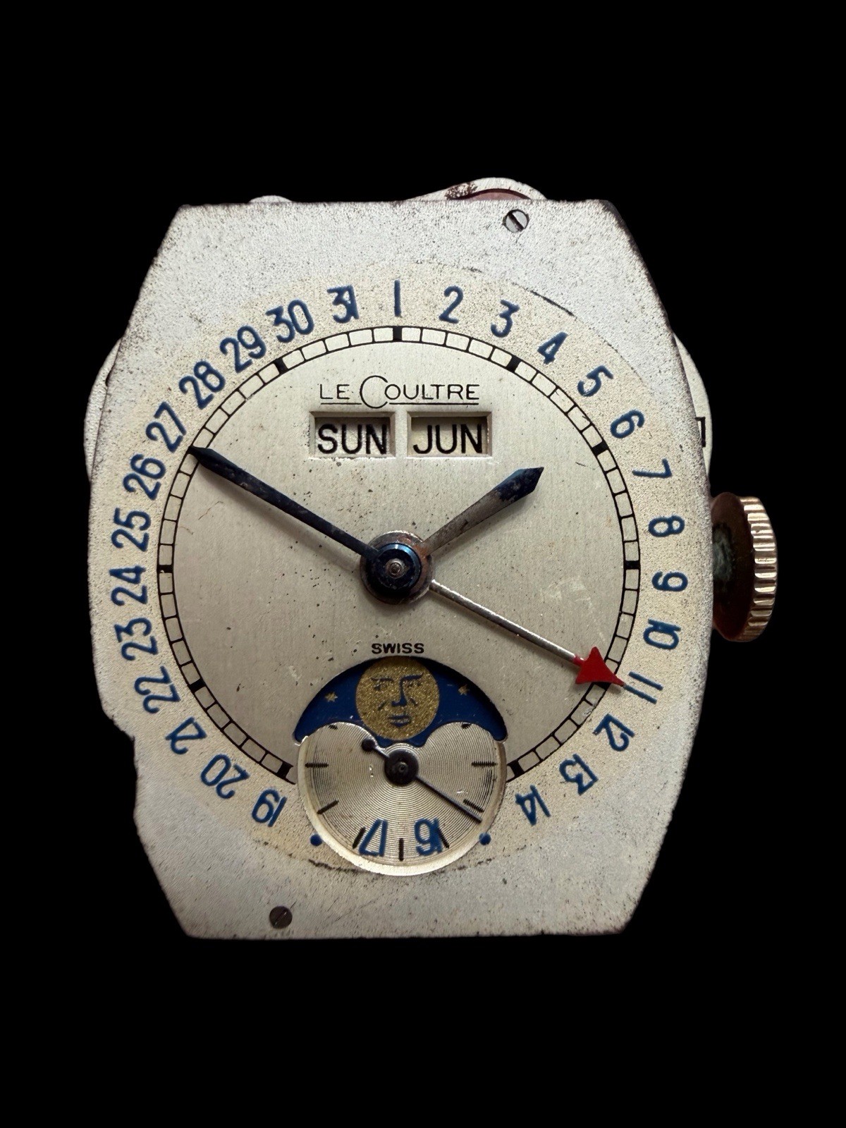 LeCoultre Triple Date Moonphase Movement Incomplete As Is 486 AW