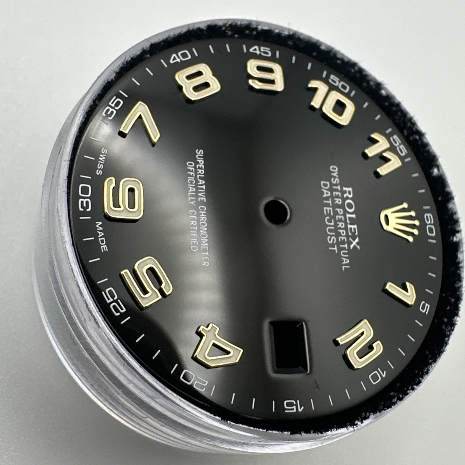 Rolex DateJust II 41mm Black Gold Arabic Dial For Model 116333 & 116303 MINT