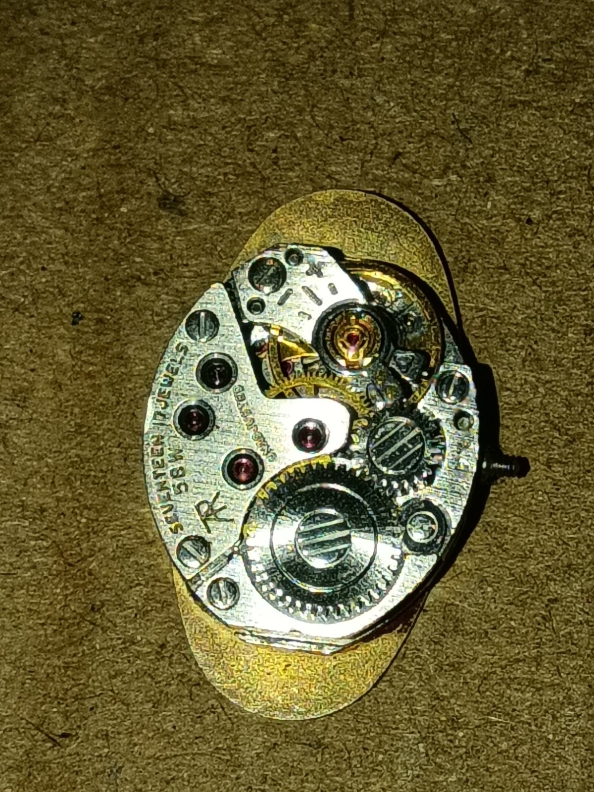 Carvelle 17j Watch Movement (Working)