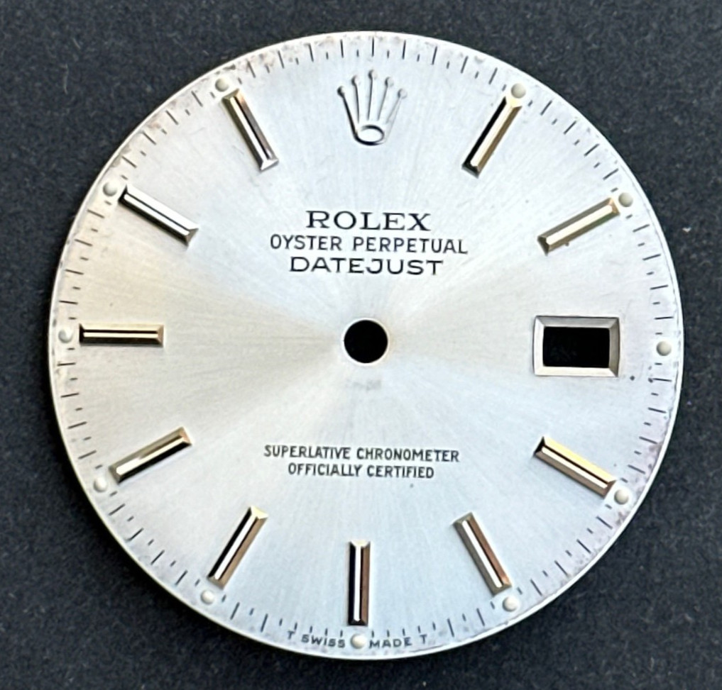 Vintage Rolex Oyster Perpertual Datejust Watch Dial For 36mm Case 16030 16014