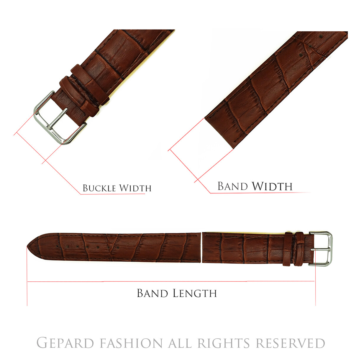 New Fashion Universal Cross fold Clasp Buckles For Watch leather Band Strap