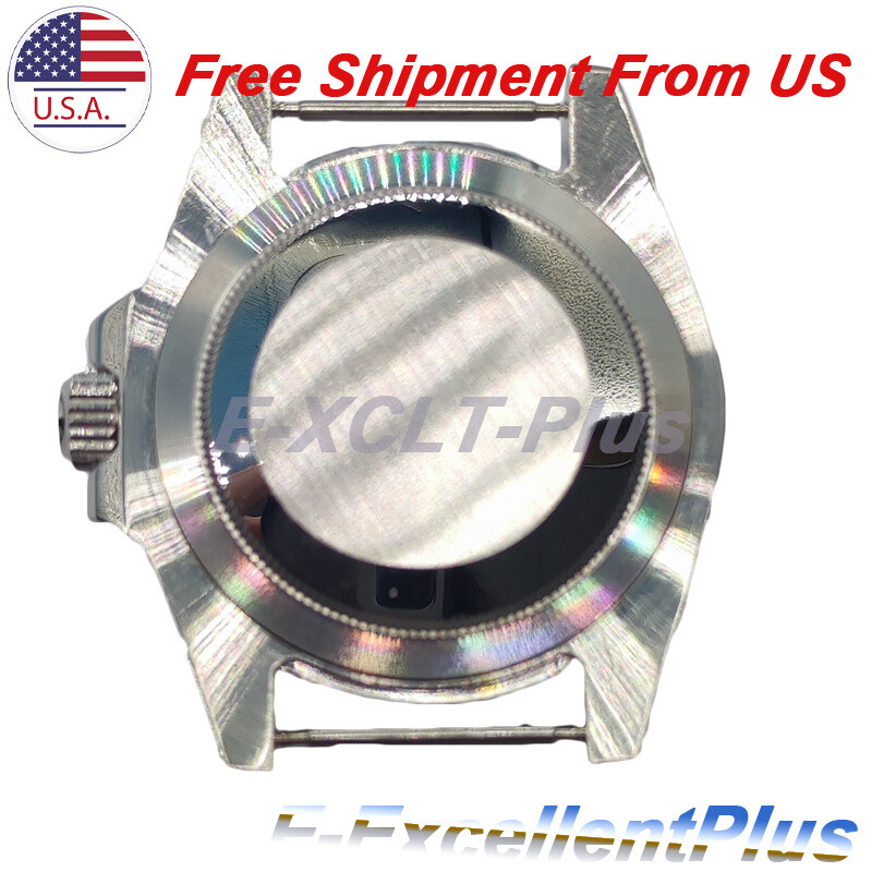 40mm Ceramic Bezel Watch Case Black For NH35 NH36 4R35 4R15 4R36 SKX007 Movement