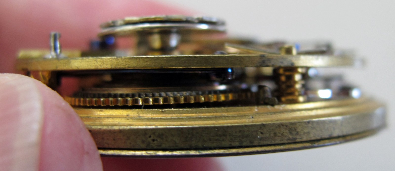 LEVER FUSEE -E.D. Johnson – London 1877 PocketWatch Movement – Winder Attachment