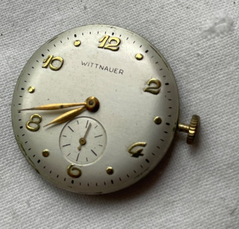 Wittnauer 76 Revue NICE DIAL – movement for mens watch RUNS, lot 0707