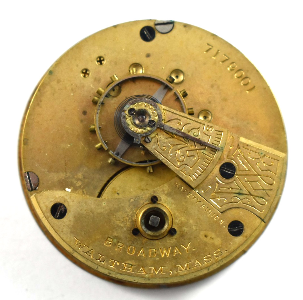 Vintage Waltham Am.Watch Co 18s 7J KW/KS Pocket Watch Movement lot.wn