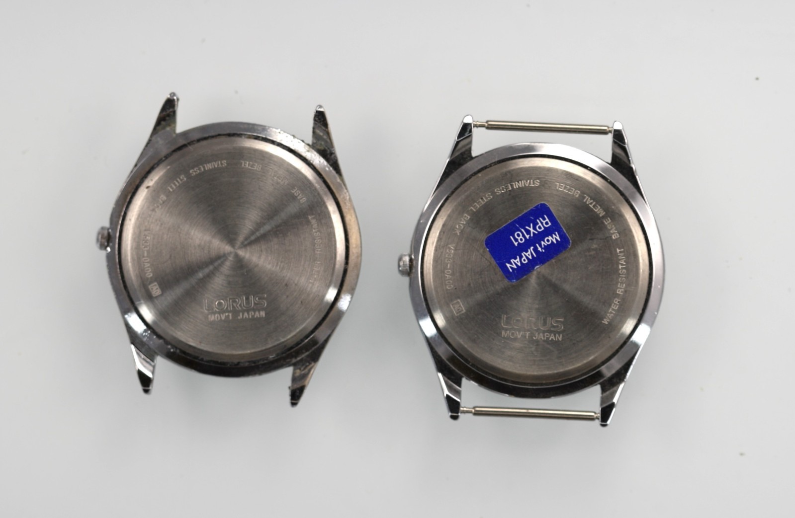 Lorus Watch Men V533-0A00 Stainless St WR Battery Day Date Quartz NON-WORKING