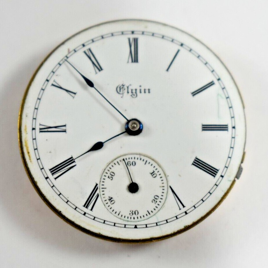 Vintage Elgin 113 0s 11J Hunting Watch Movement lot.t