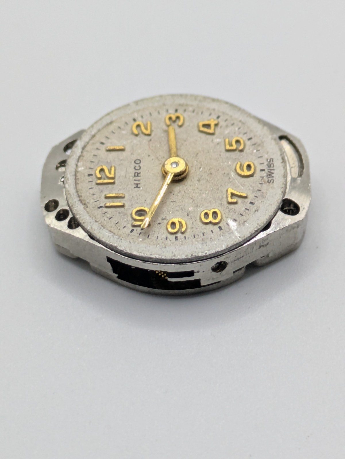 FHF 60 Hirco Manual Wind Watch Movement 15 Jewels Swiss Parts Repair 15.3mm