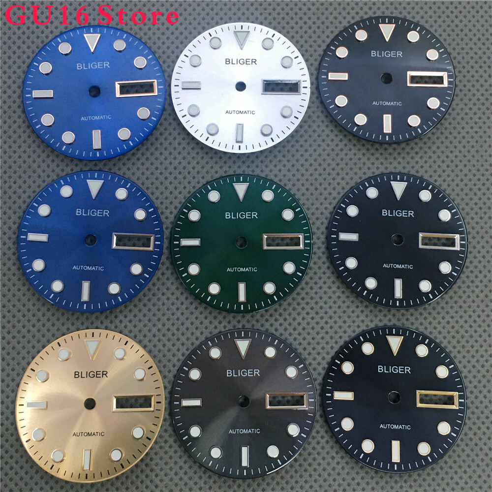 29mm Sterile Watch Dial luminous Parts Fit NH36 Movement Watch Dial Accessories