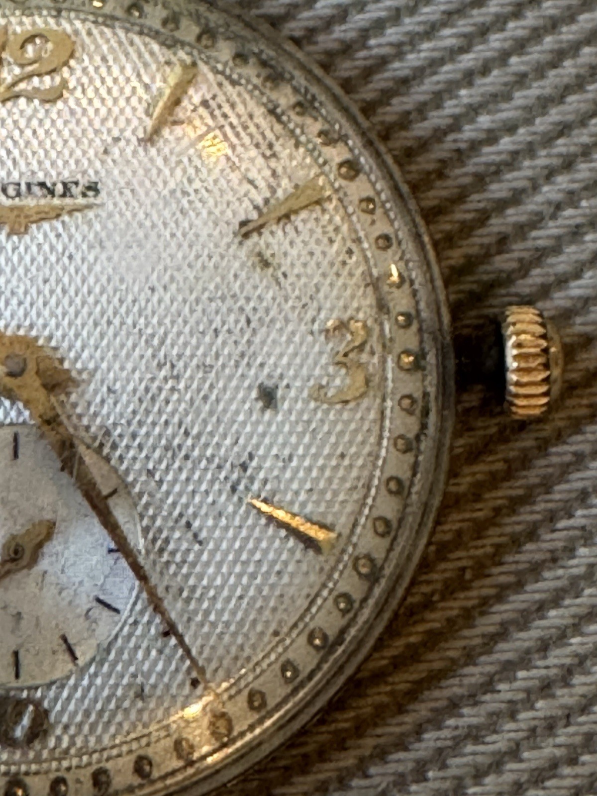LONGINES 23Z – 17 Jewel Watch Movement and Crystal – Runs